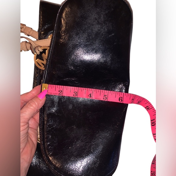 Michael Kors Black Patent Leather Tote Bag - Picture 8 of 10